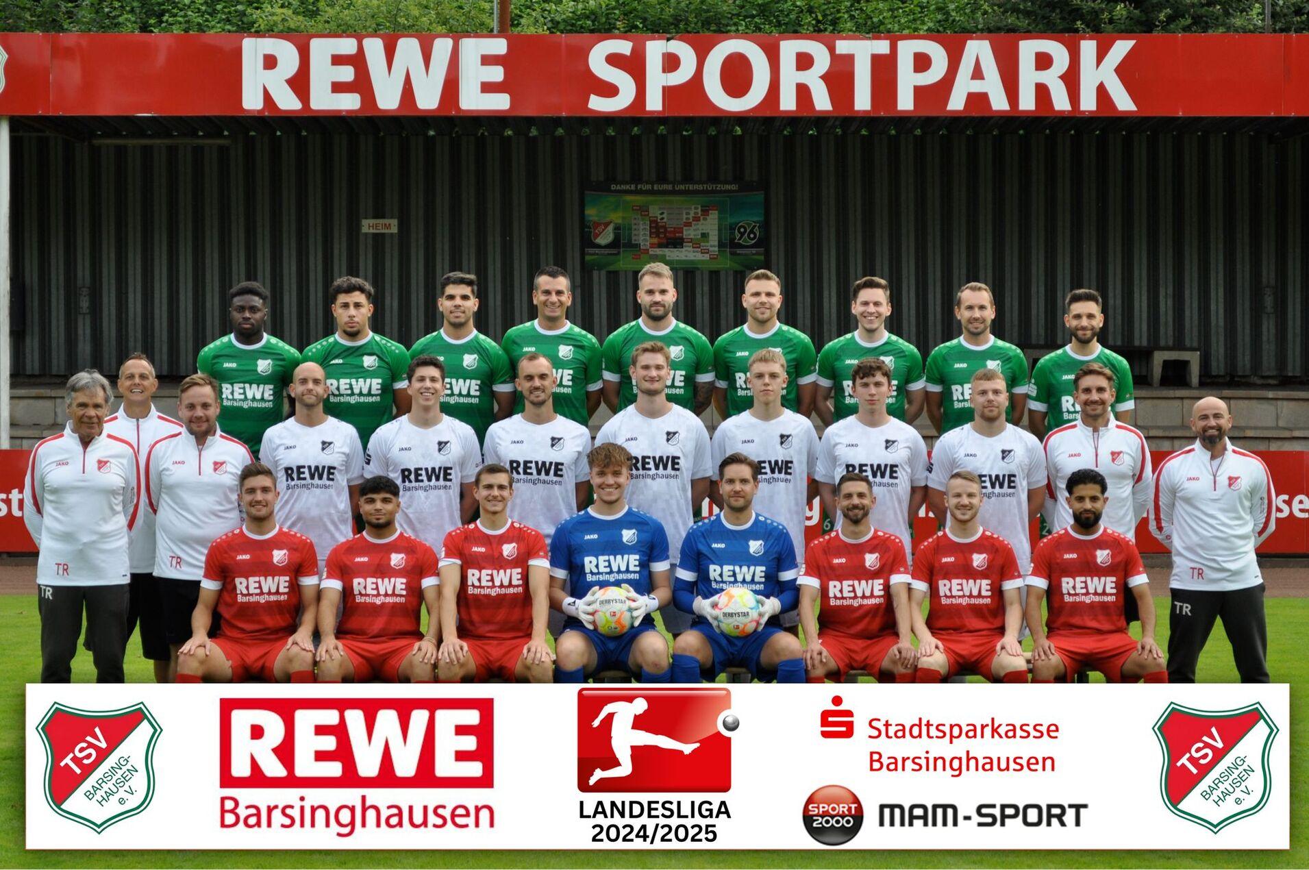 Mannschaftsfoto 1. Herren Fußball TSV Barsinghausen